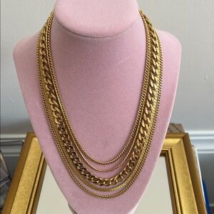 Monet Elegant Gold Layered Necklace